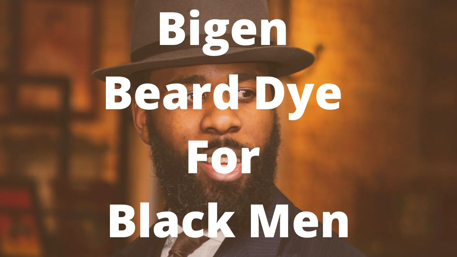 bigen black men beard dye